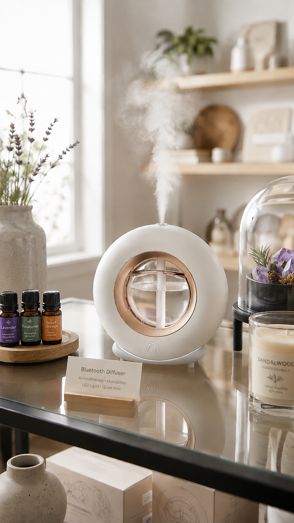 Orbital Smart Bluetooth Aroma Diffuser/Diffuseur d'arômes intelligent Bluetooth