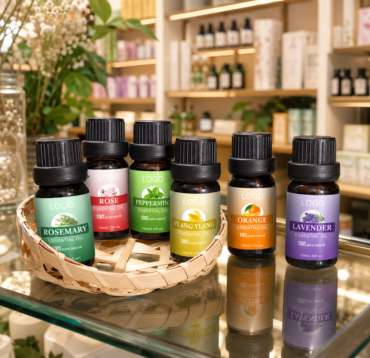 12-Piece Essential Oil Set / Ensemble de 12 huiles essentielles