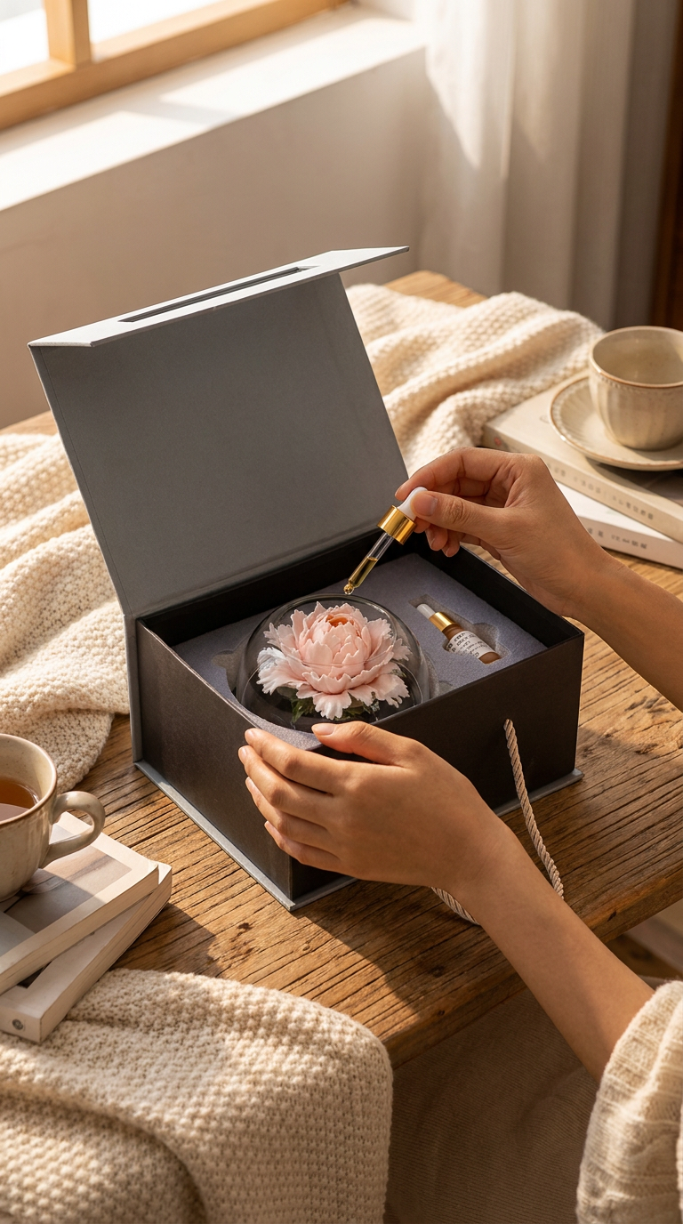 Ceramic Flower Diffuser Set / Ensemble de diffuseur floral en céramique
